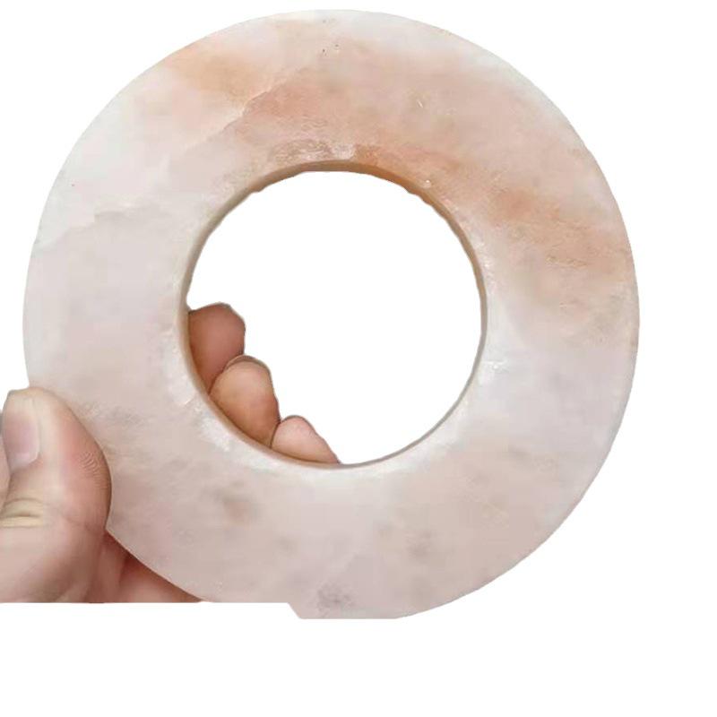 Himalayan Crystal Salt Lamp: Rose Mineral Night Light for Bedroom Bedside, European Style Desk Ornament.