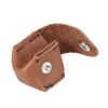 Leather Chalk Holder Case Lip Snap Fastner for Pool Billiard Cue