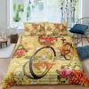 Eiffel Tower Paris France Old Newspaper Style 3D Duvet Cover Bedding Set Comforter Linen Pillowcases Home Decor Single Double