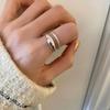 New Design Rings for Women Geometric Irregular Adjustable Opening Finger Ring Luxury Jewelry Gifts Party Accessories Ring