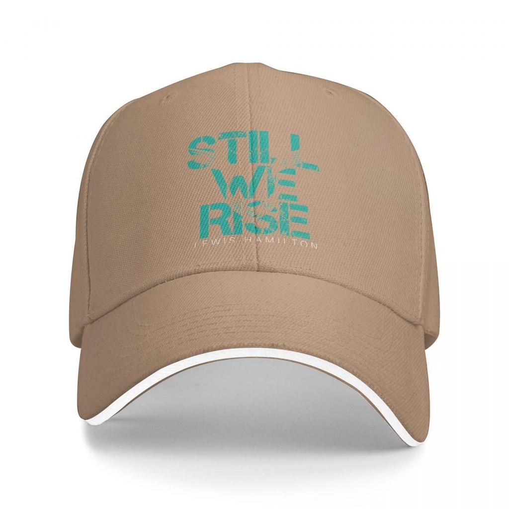 F1 Car Racing Lewis Hamilton 44 Still We Rise Racerback Dad Hats Pure Color Women's Hat Sunprotection Baseball Caps Peaked Cap