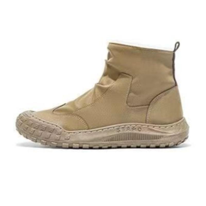 Thick Plush Warm Winter Martin Boots Non Slip Anti-Scratch Men Labor Protection Work Boots