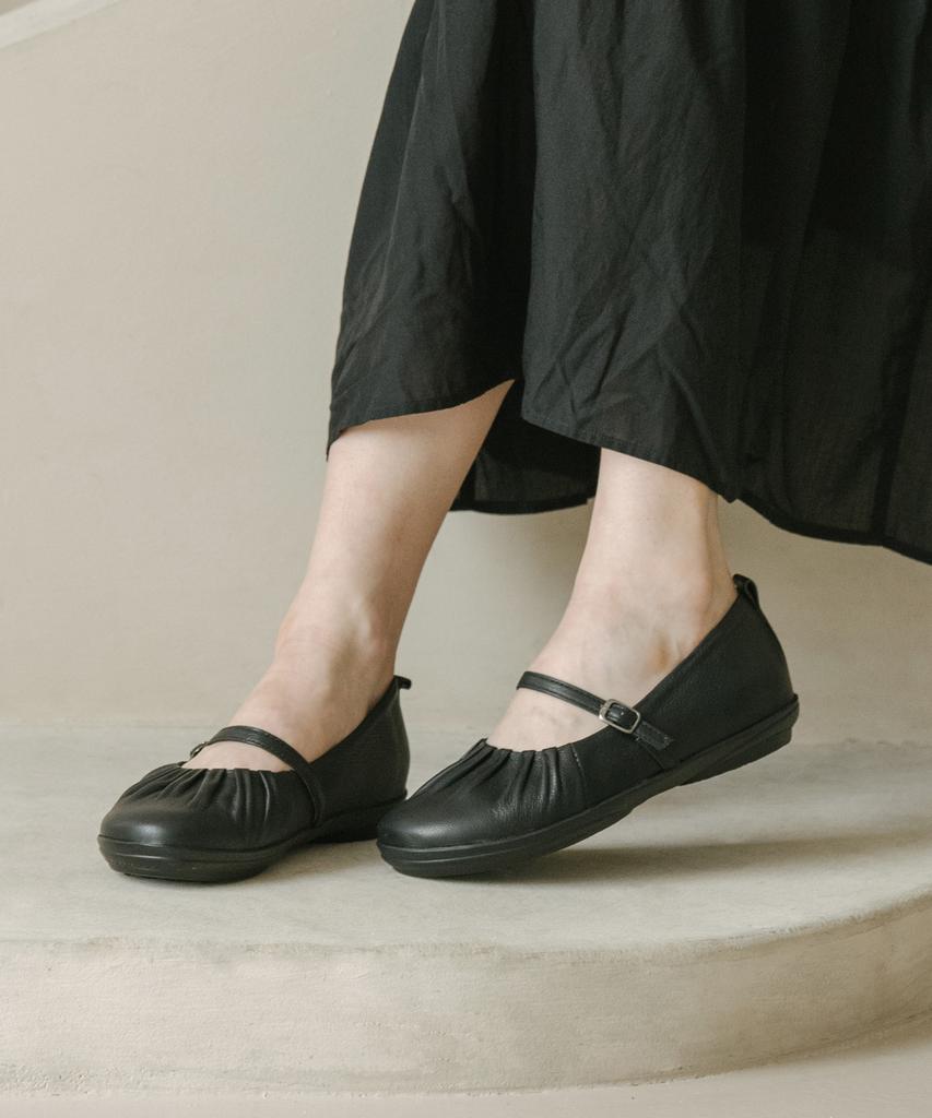 Gisse Genuine Leather Alice Mary Jane Flats Gis-45262