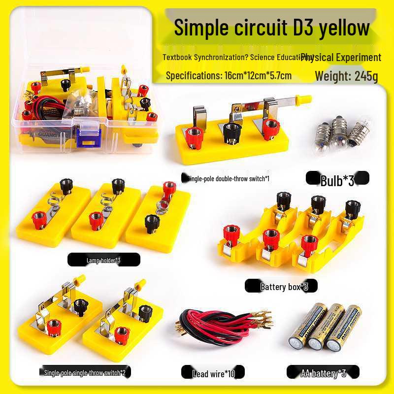4th Grade Simple Circuit Science Kit: Light Up Bulbs for Primary & Junior High Physics
