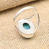 Wonderful Larimar Gemstone Handmade 925 Sterling Silver Ring Jewelry
