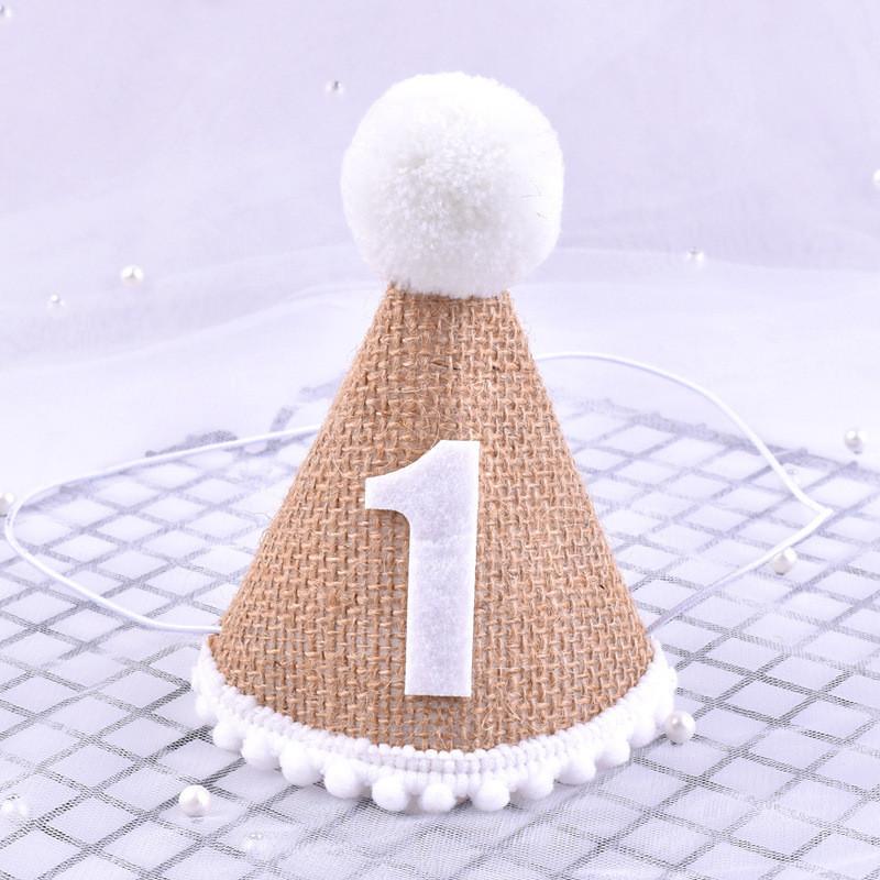 

Childrens Birthday Party Decor Baby Milestone Hat With Number 1 For First Anniversary Celebration Hat1