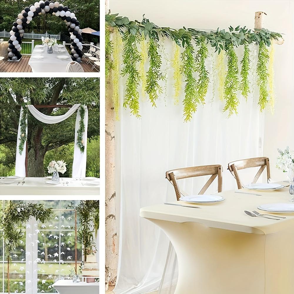 White/Black High Stretch Tablecloth Wedding Party Beauty Massage Elastic Hotel Birthday Table Cover Rectangular Table Cloth