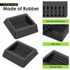 6/12Pcs Chair Wheel Stopper Rubber Non Slip Furniture Pad Hardwood Floor Protectors Anti Vibration Caster Cup for Home Office