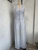 European & American Sleeveless Lace-Up Vest and Wide-Leg Pants Solid Color Two-Piece Set