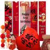 First Birthday Honeycomb Ball Lantern Decoration - Baby Party Photo Props & Backdrop