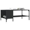  Coffee Table with Shelf, Black 100x51x40 Cm