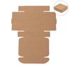 10Pcs Kraft Paper Box Cardboard Package Box Handmade Candy Box Jewelry Storage Box Gift Box Wedding Event Party Supplies Brown