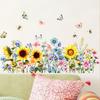 Butterfly and Flower Wall Stickers for Home Decor - Removable Vinyl Wall Art for Living Room Bedroom Hallway Entrance