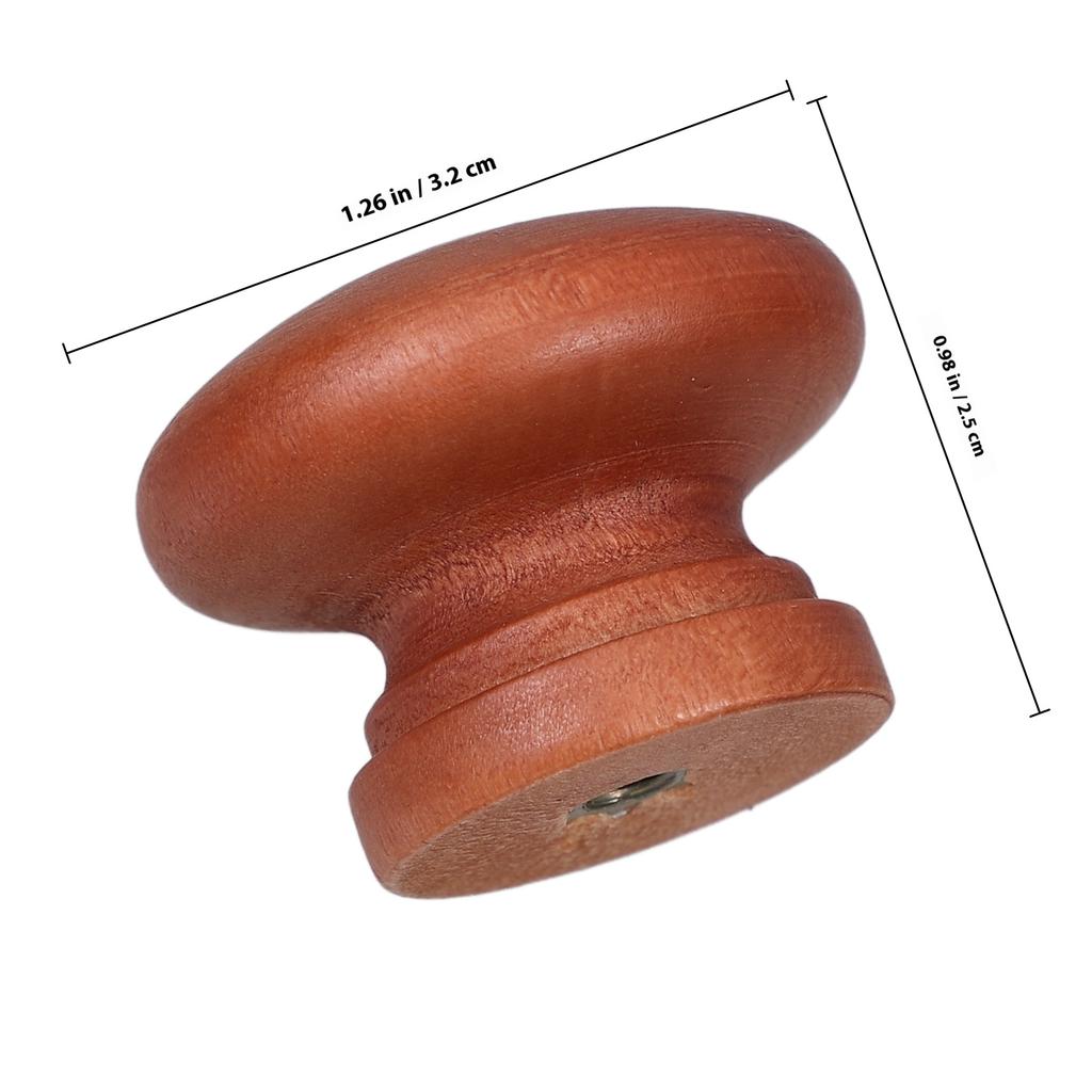 12Pcs Wooden Cabinet Knobs Retro Style Dresser Drawer Handles Wood Pulls for Kitchen Cupboards Closets Unique Cabinet Knobs