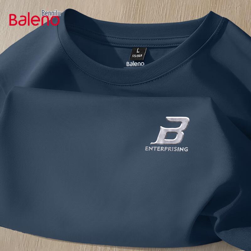 Baleno Men's 220G Heavyweight Pure Cotton Long Sleeve T-Shirt