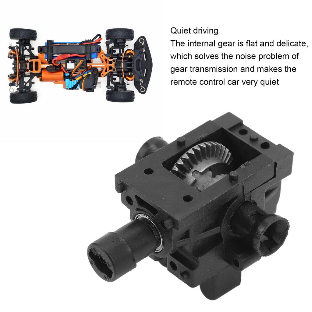 RC Front Gear Box Plastic Steel RC Differential Gear Box Housing Cover Case for ZD Racing 1/16 S16 EX16 16426 2011 Black