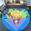 Rocko2 Round Area Rug,Carpet Rug for Living Room Bedroom Sofa Playroom Decor,Non-slip Floor Mat
