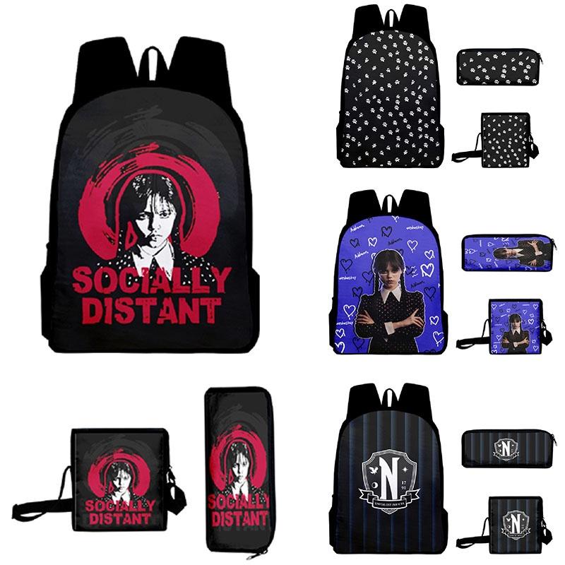 Wednesday Addams Backpack Lunch Bag Pencil Pouch For School Gift