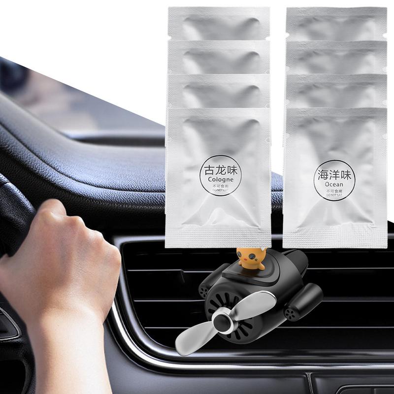 Car Air Freshener Tablets Car Fragrance Refill Vent Clip 8X Replacement Automotive Air Fresheners Long-Lasting Aromatherapy