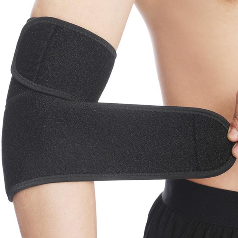 Elastic Elbow Support Brace Breathable Elbow Sleeve with Metal Spring Stabilizing Support for Basketball Sport Fitness