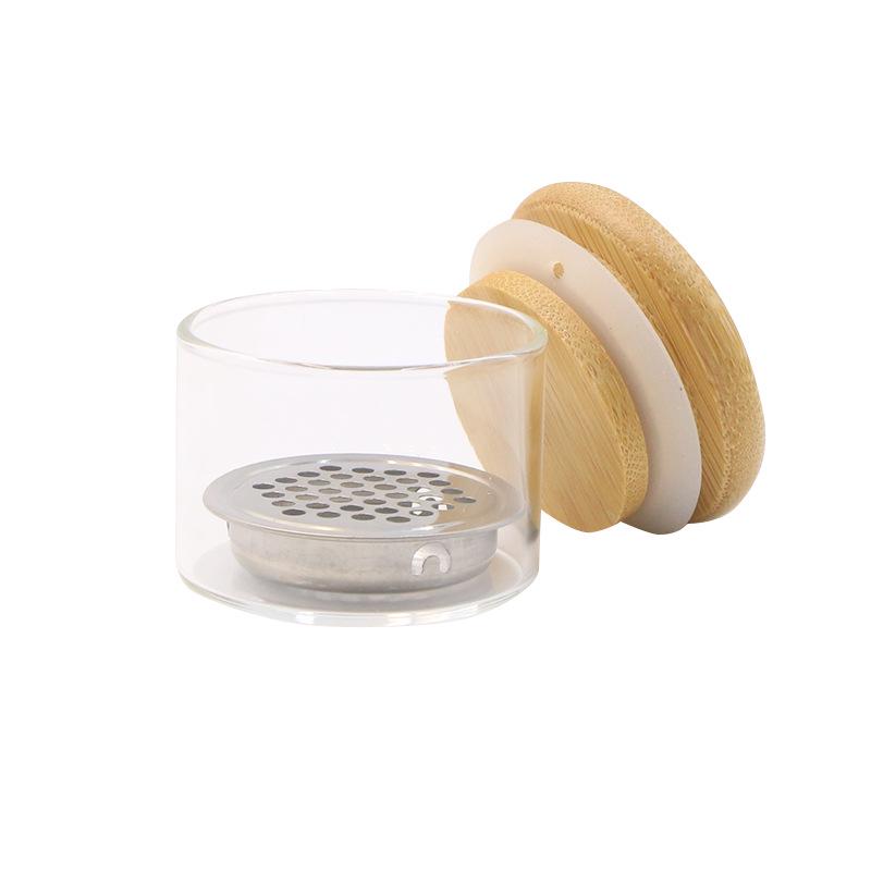 Nail Art Glitter Wash Cup with Lid & Stainless Steel Filter