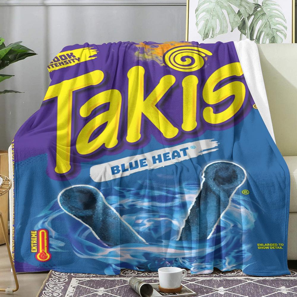 T--T-Takis Chili Throw Soft Flannel Throw Blanket, Lightweight Breathable Summer Nap Blanket For Sofa Home Travel Cozy Decor 75X95CM