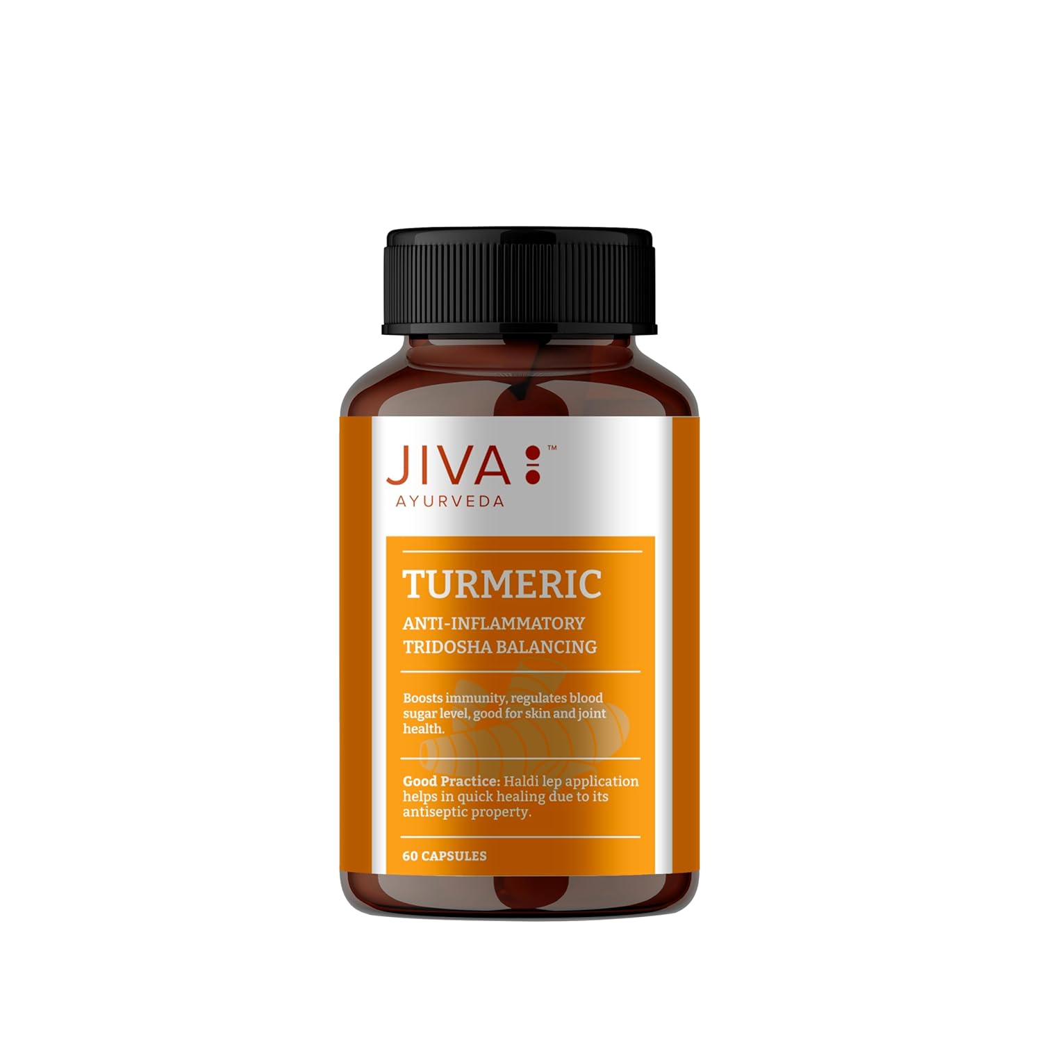 

Jiva Turmeric Capsules 60 Count Pack Of 1 Ayurvedic Immunity Booster For Healthy Skin And Wellness