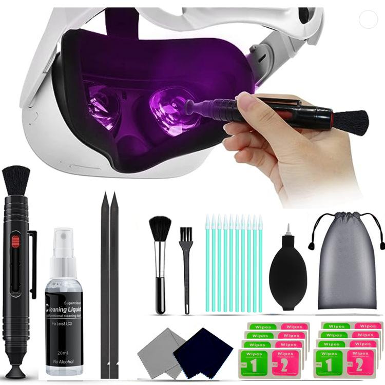 

Набор для чистки VR-очков 11 в 1, средство для чистки линз, набор для чистки Bluetooth-гарнитуры, инструмент для чистки AR, чистка очков, средство для чистки экрана телефона