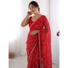 Lansare Nouă – Saree din Georgette pentru Purtare Zilnică