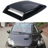 Car Front Bonnet Hood Decorative 3D Air Flow Intake Scoop Vent Cover Black