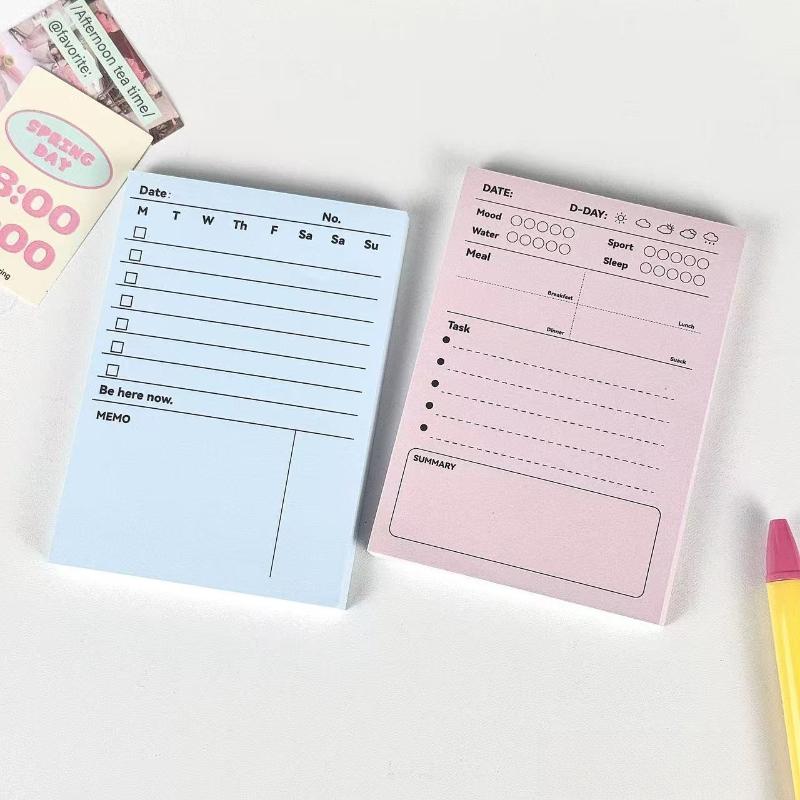 Gift Planning Book Simple Note Thickened Student Vocabulary Creative Monthly Summary Marked Tearable Kawai Stationery Lovely