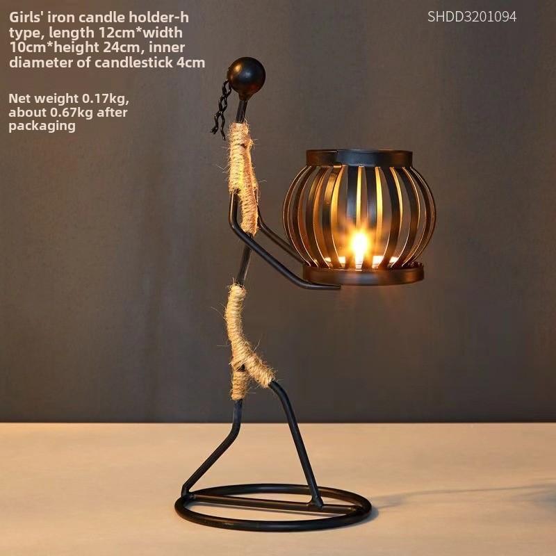 

Персонализированный креативный подсвечник в европейском стиле, украшение стола в скандинавском стиле для бара, бара