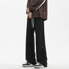 High Street Pants Men's Spring and Autumn New Loose Wide Legs Teen Black Casual Pants