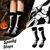 Halloween Pattern Print Casual Mid-Calf Socks for Men Women