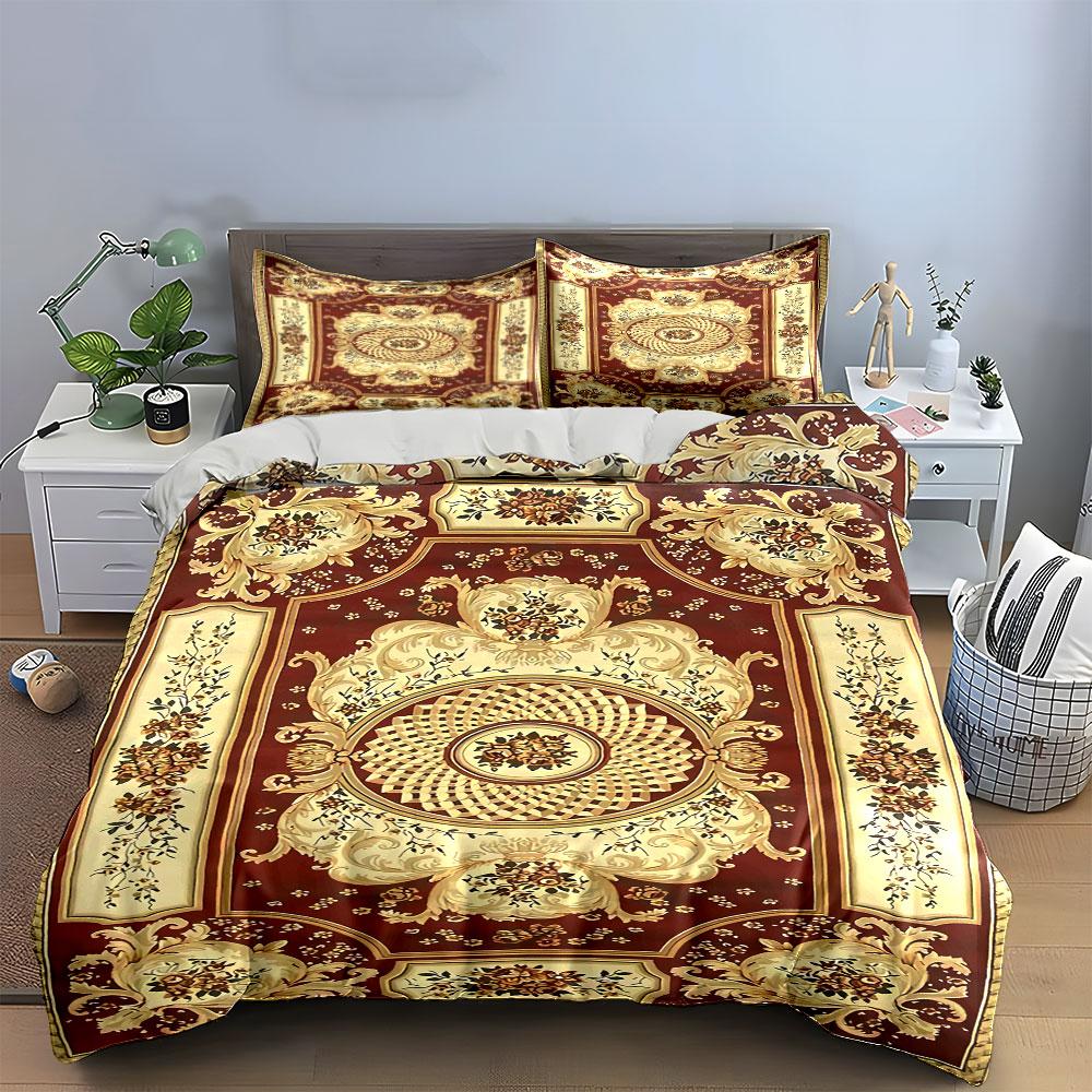 Floral and Ornate Medallions. Bedding Sets Duvet Cover Sets Duvet Covers Pillowcases(1 * Duvet Cover 2 * Pillowcases Without Duvet Insert)