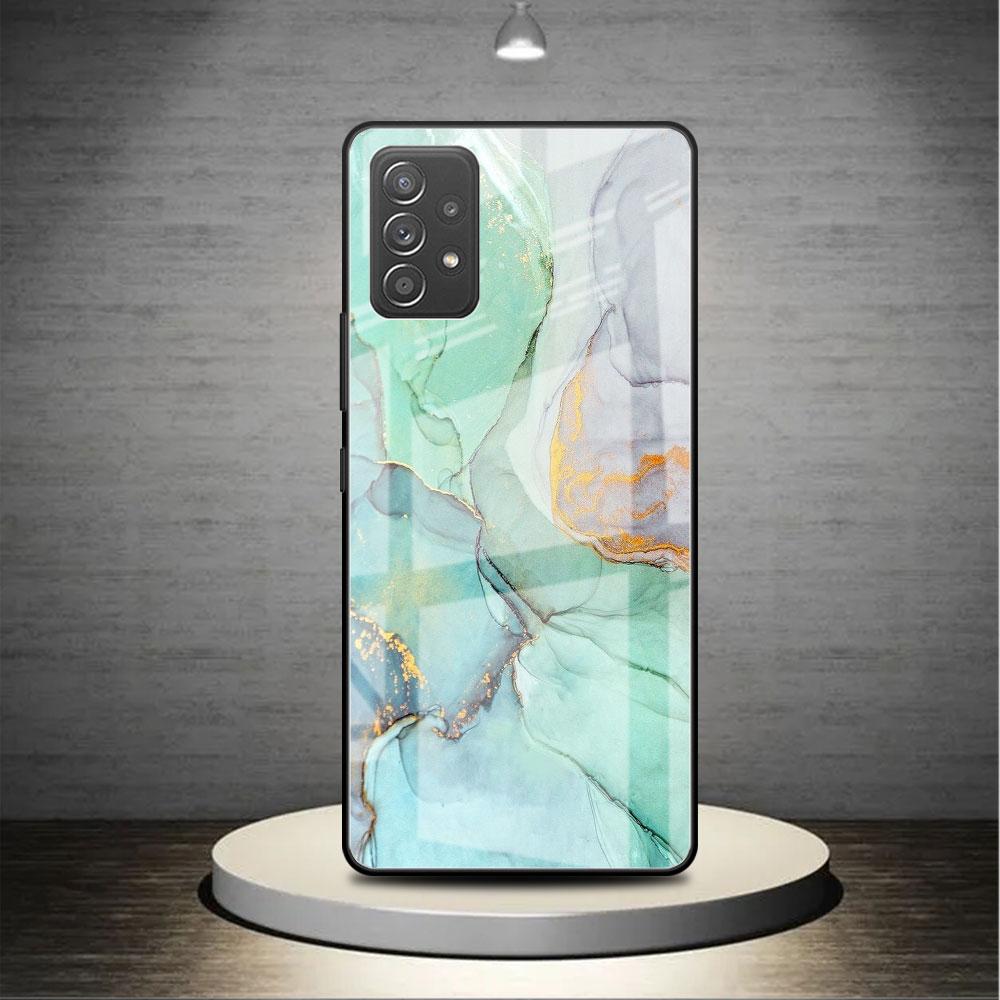 

Чехол из мраморного стекла для Samsung Galaxy A52 A71 A50 A51 A70 A21s A31 A72 A10 A12 A30 A22 5G, чехол для телефона Samsung A51 4G