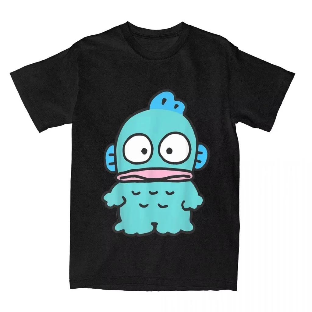 Hangyodon Front and Back T Shirt for Unisex Women Humorous TShirt Crew Neck Tee Shirt Short Sleeve Clothes Womens Clothing Y2K