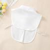 Women's Elegant Camellia Embroidered Detachable Collar Shirt – White