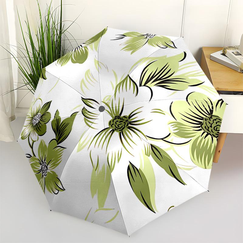 

1pc Floral Pattern Automatic Open/Close Umbrella - All-Season Portable Umbrella for Women/Men yy251213093