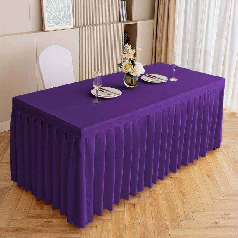 Modern Minimalist Table Skirt Hotel Conference Banquet Rectangular Dining Tables 120-240cm Length