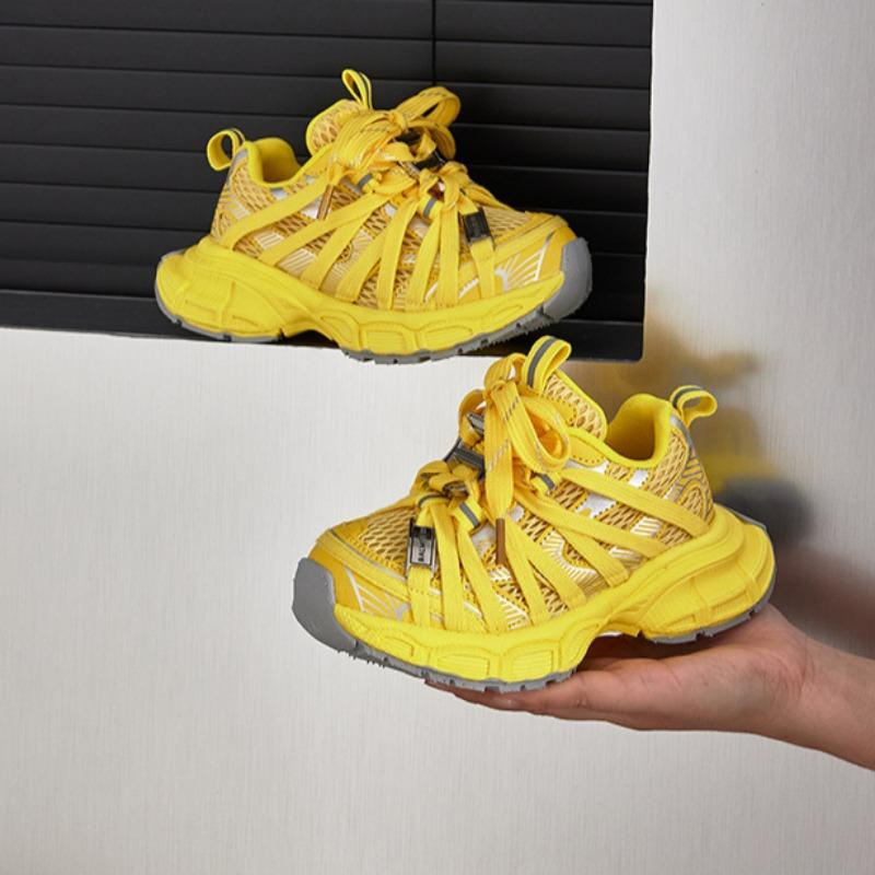 Dětské šněrovací tenisky pro dívky Módní a všestranné sportovní boty pro chlapce Lehké ležérní boty