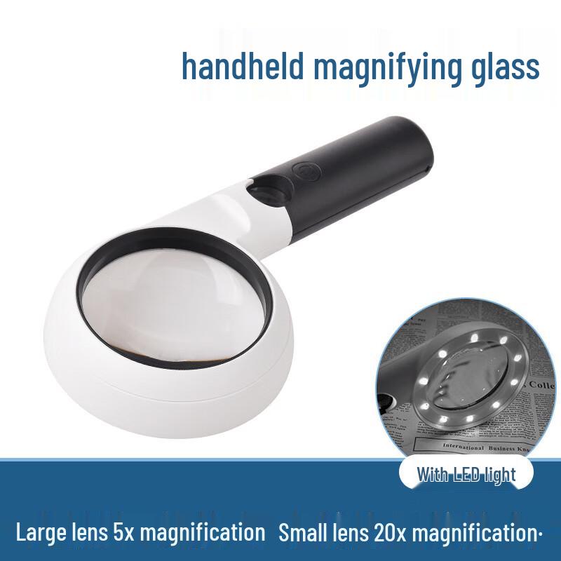 Miling Handheld Magnifying Glass with LED Light