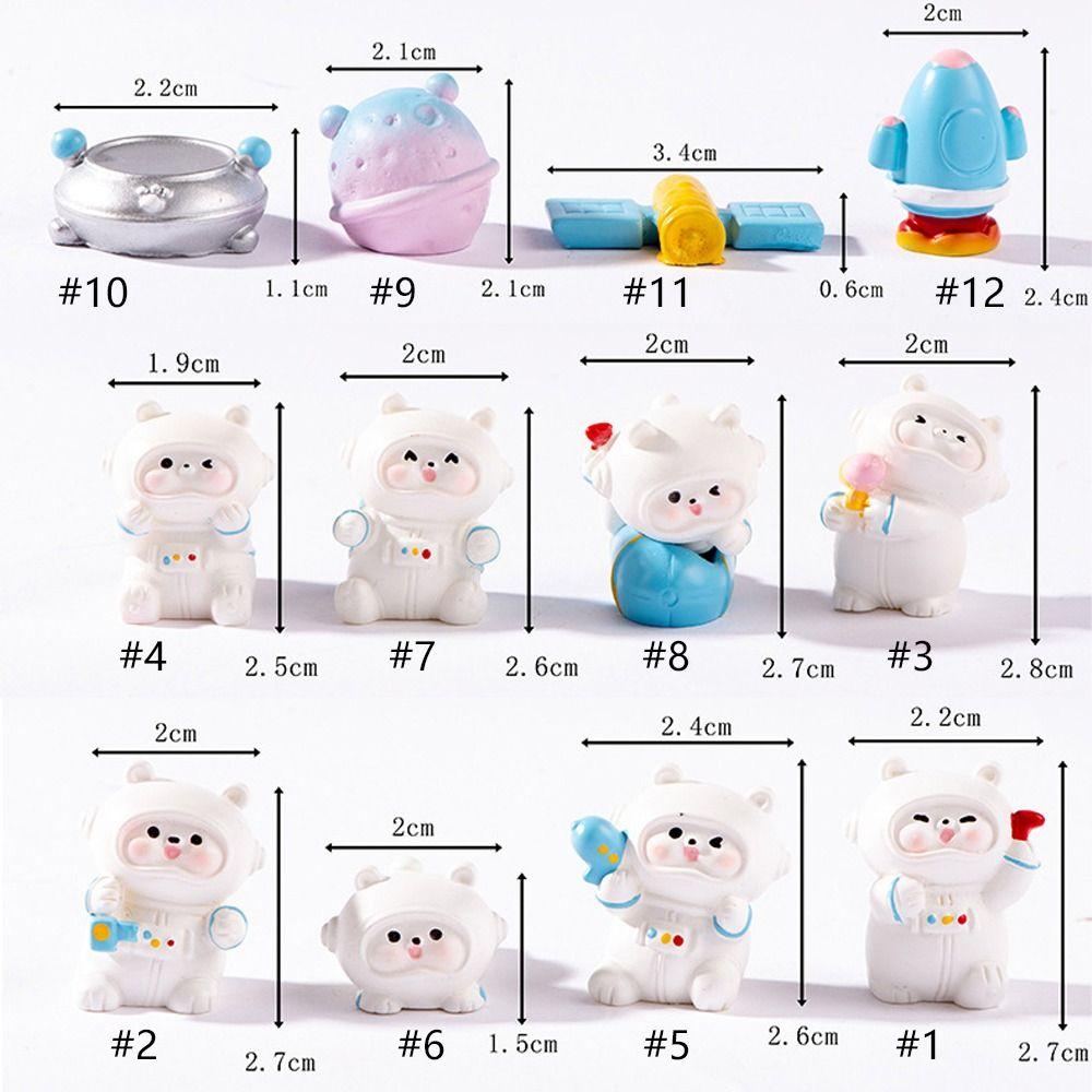 Творческий мультфильм Космический медведь Миниатюрная фигурка Милый астронавт Кукла — фото 18