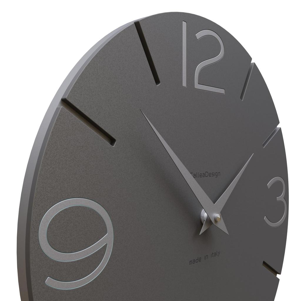 CalleaDesign SMILE Wall Clock Quartz Gray