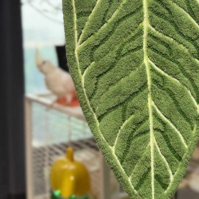 Double-Layer Plant Cartoon Hand Towel Absorbent Thickened Quick Drying With Hanging Design Kitchen Towel Cleaning Towel