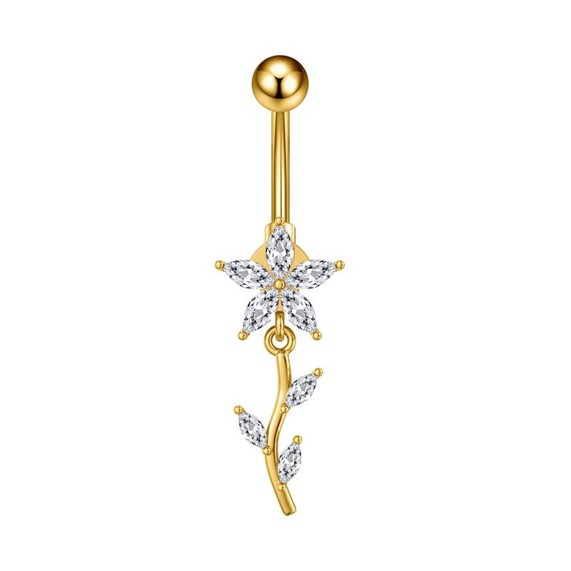 Simple Belly Button Rings Stainless Steel Butterfly Navel Piercing Barbell For Women  Belly Ring Sexy Body Jewelry
