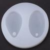 Oval Silicone Jewelry Mould Water Drop Smooth Interior DIY Pendant Mold Round With Hole Time Gem Mold DIY Craft