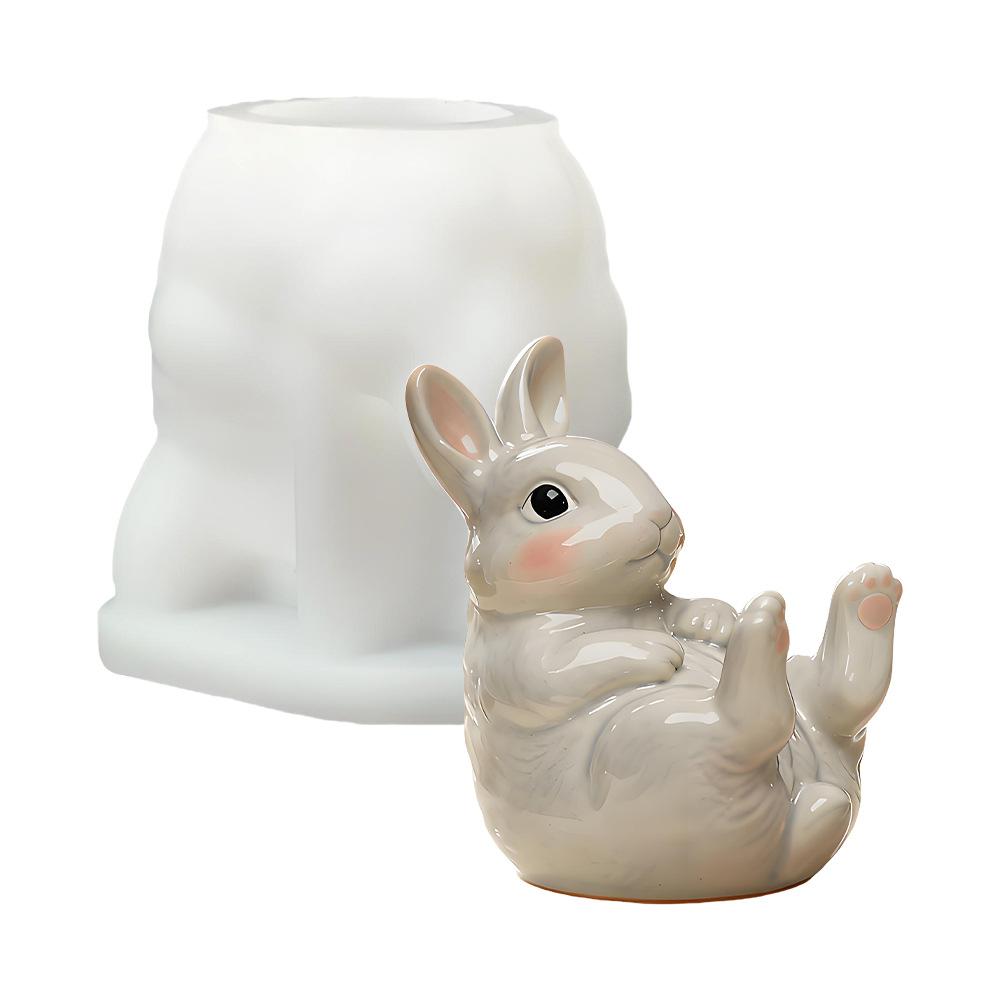 Bunny Phone Stand Mold Portable Silicone Bunny Mold Easter Bunny Mold Lightweight For Bedside Office Home