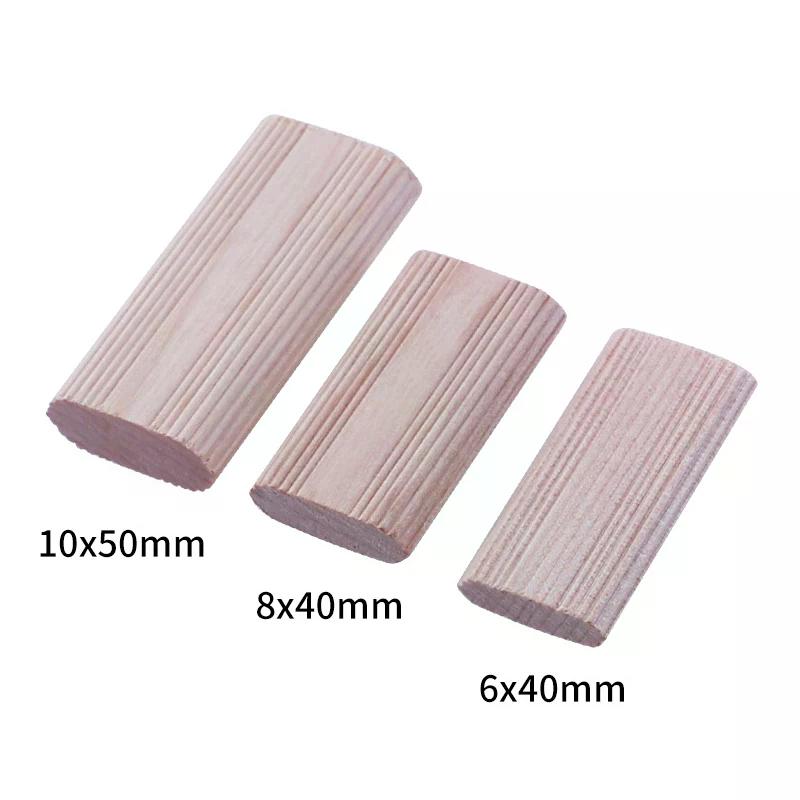 50 Pezzi Legno Massello Spina Fai da Te Falegnameria Legno di Faggio Chiodo Tappo di Sughero Bulloni Tappi per Falegnameria Connettori per Giunzione Mobili