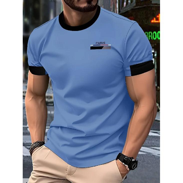 2026 Summer Men s Casual Fashion Simple Trendy 3D Printed T-Shirt Top XS